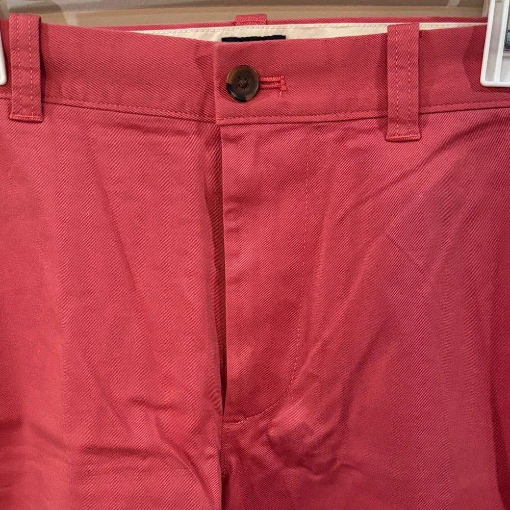 J Crew Red Flat Front Dress Shorts Men's 34W